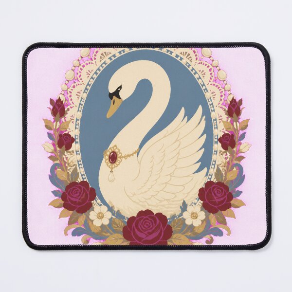 Item preview, Romantic swan with jeweled brooch designed and sold by CalipZO.