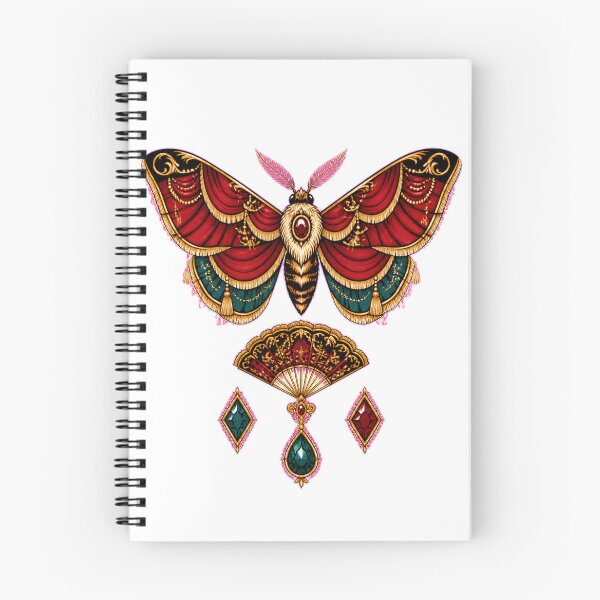 Item preview, Opulent theater moth with jewels designed and sold by CalipZO.