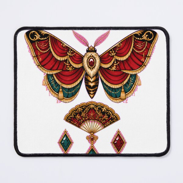 Item preview, Opulent theater moth with jewels designed and sold by CalipZO.