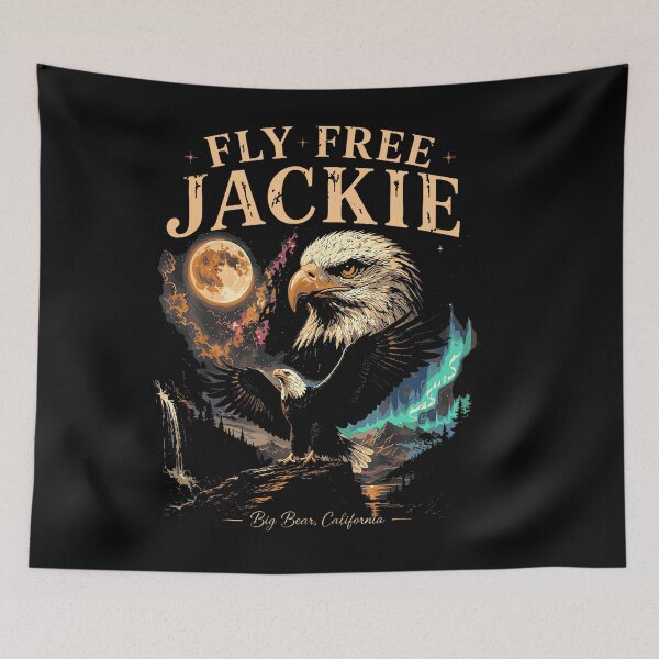 Item preview, Retro Fly Free Jackie Forever Our Queen Eagle Memorial designed and sold by HaytamShop.