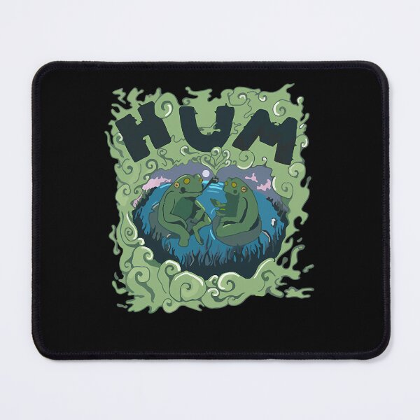 Item preview, Two Green Frogs Sitting In Swamp Water Under Swirling Smoke designed and sold by Emad98.