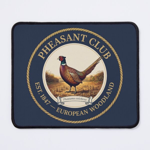 Item preview, Pheasant Club Vintage Badge European Farmland Bird designed and sold by CalmCapy Co.