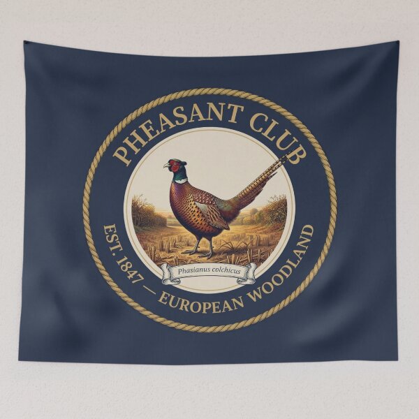 Item preview, Pheasant Club Vintage Badge European Farmland Bird designed and sold by CalmCapy Co.