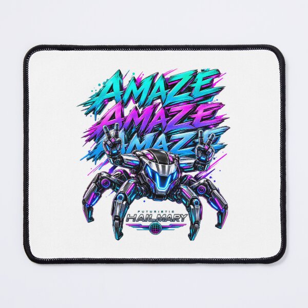 Item preview, Neon Cyber Robot AMAZE – Futuristic Techwear T-Shirt designed and sold by treandsart.