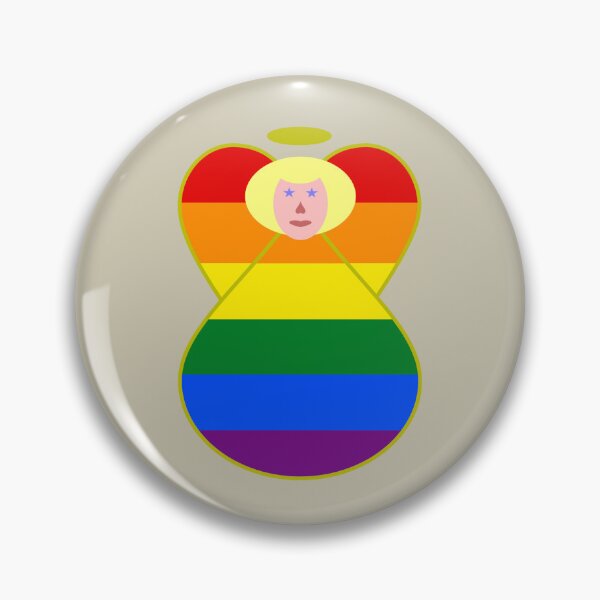 Item preview, LGBTQ Gay Pride Blonde Angel Flag Design designed and sold by AuntieShoe.