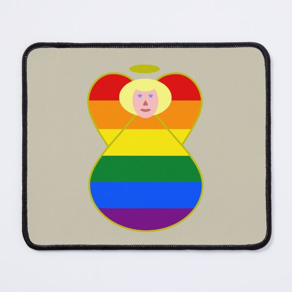 Item preview, LGBTQ Gay Pride Blonde Angel Flag Design designed and sold by AuntieShoe.