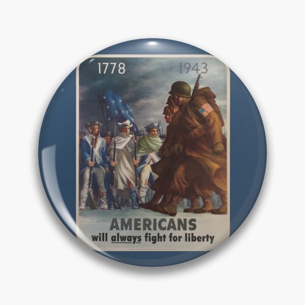 Item preview, Americans Will Always Fight for Liberty  WWII Poster designed and sold by Matthew Kinnersly.