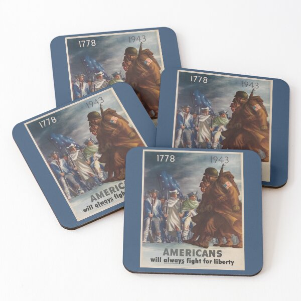 Item preview, Americans Will Always Fight for Liberty  WWII Poster designed and sold by Matthew Kinnersly.