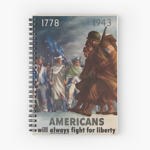 Item preview, Americans Will Always Fight for Liberty  WWII Poster designed and sold by Matthew Kinnersly.