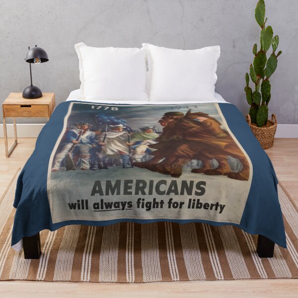 Item preview, Americans Will Always Fight for Liberty WWII Poster designed and sold by Matthew Kinnersly.