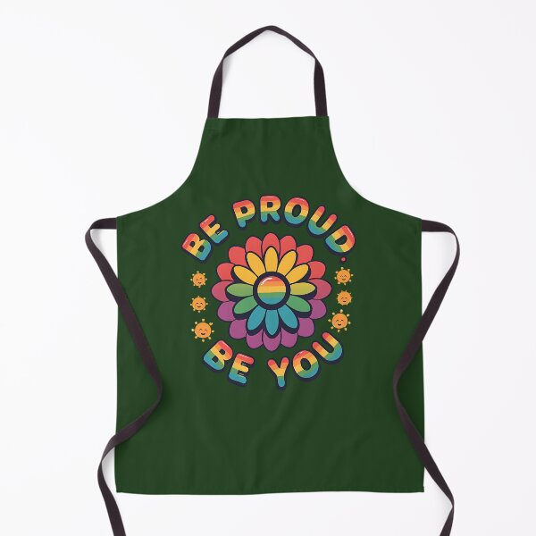 Item preview, Be Proud Be You Retro Rainbow Flower Pride Quote 423 designed and sold by AvocadoShopp.