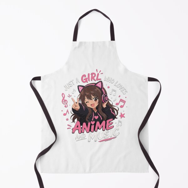 Item preview, Anime Girl with Cat Ear Headphones Music designed and sold by MercerFran.