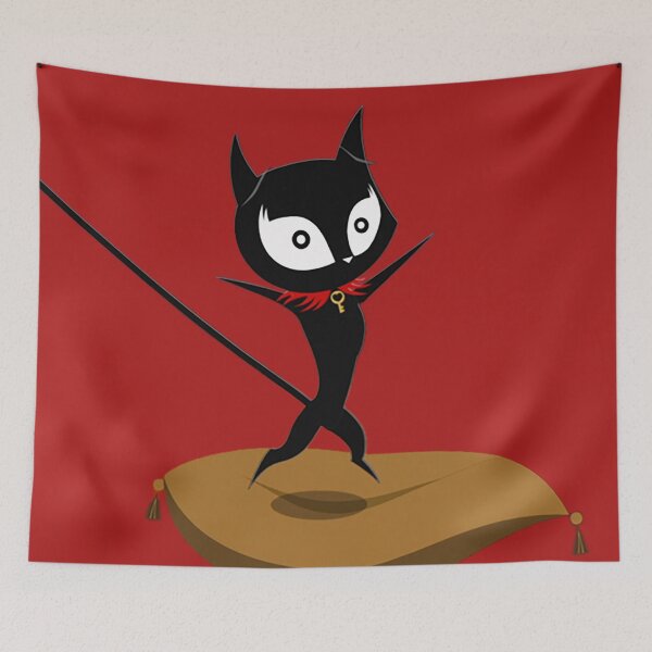 Item preview, Doom Kitty Alarmed With Pillow designed and sold by QueenAlicorn.