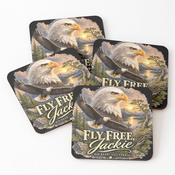 Item preview, Fly Free Jackie Eagle Memorial Big Bear Tribute designed and sold by HaytamShop.