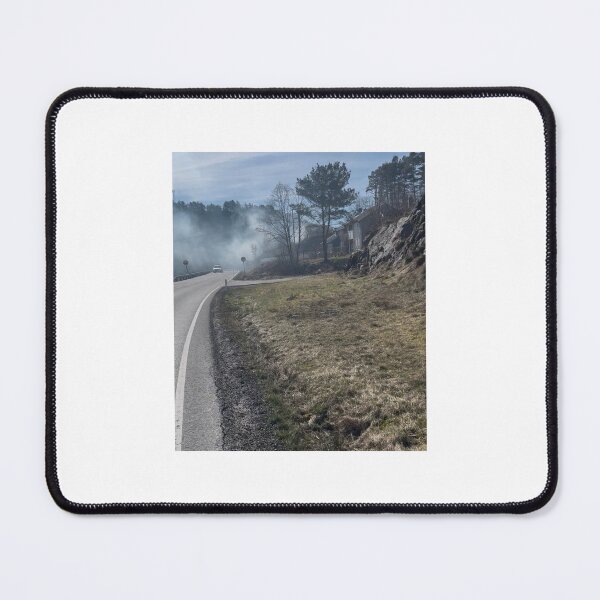 Item preview, Foggy Scenic Highway Scandinavian Countryside Road designed and sold by Julia9632.