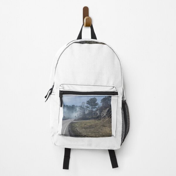 Item preview, Foggy Scenic Highway Scandinavian Countryside Road designed and sold by Julia9632.