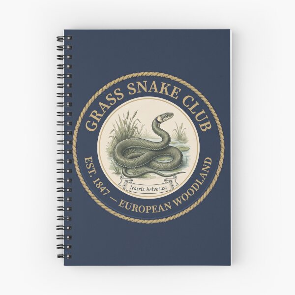 Item preview, Grass Snake Club Vintage Badge European Wildlife designed and sold by CalmCapy Co.