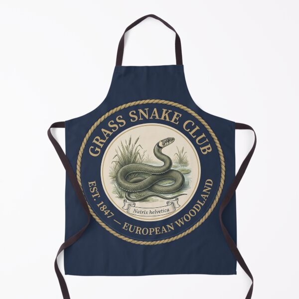 Item preview, Grass Snake Club Vintage Badge European Wildlife designed and sold by CalmCapy Co.