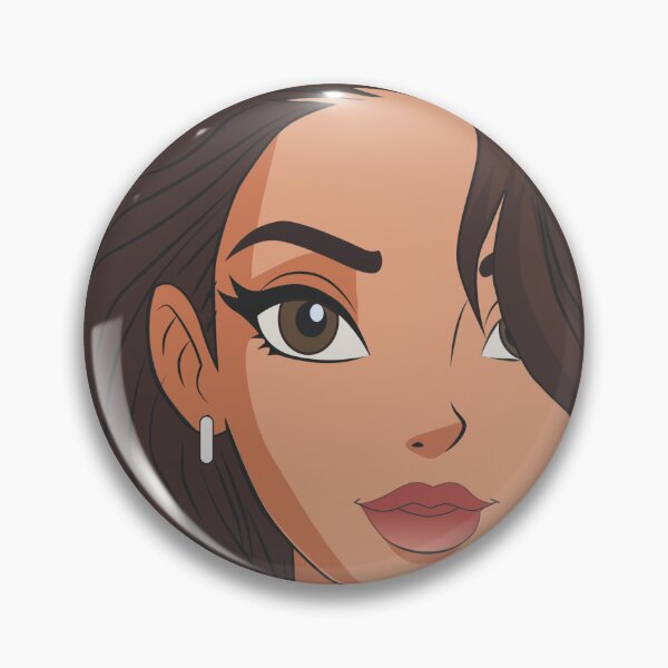 Item preview, Elegant Woman Portrait Long Brown Hair Feminine Beauty Fashion Illustration designed and sold by PRFashions.