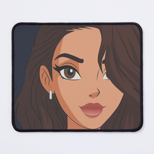 Item preview, Elegant Woman Portrait Long Brown Hair Feminine Beauty Fashion Illustration designed and sold by PRFashions.