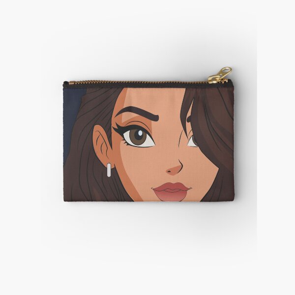 Item preview, Elegant Woman Portrait Long Brown Hair Feminine Beauty Fashion Illustration designed and sold by PRFashions.