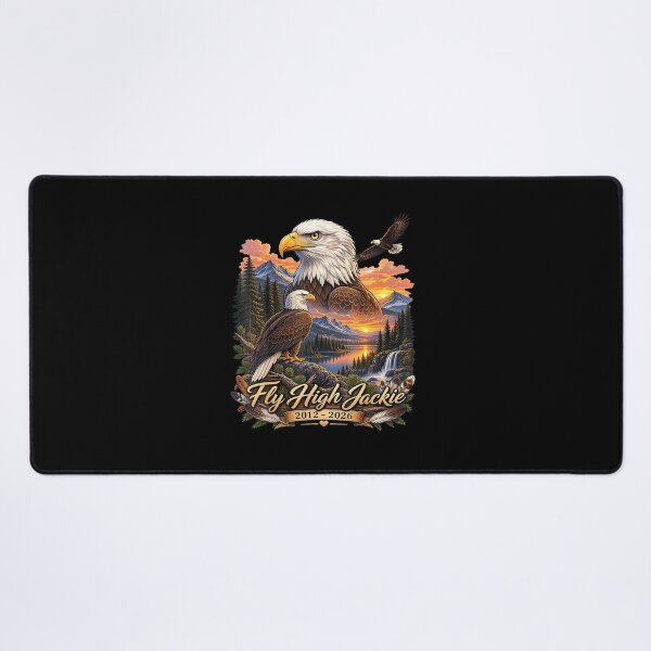 Item preview, Fly Free Jackie Big Bear Bald Eagle Memorial Tribute designed and sold by MOHAMED AKKAR.