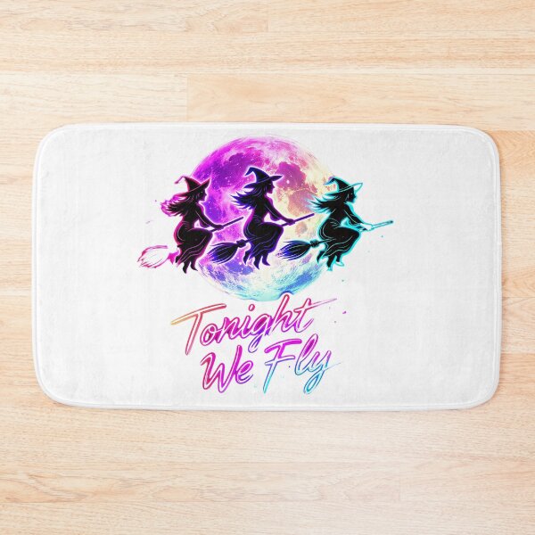 Item preview, Neon Flying Witches "Tonight We Fly" | Retro Glow Halloween Design designed and sold by MOCH- ART.