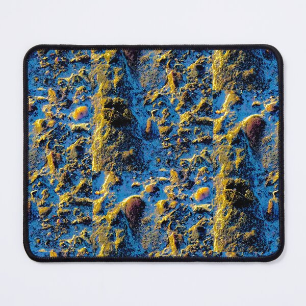 Item preview, Gold and Ice Blue Organic Neon Art designed and sold by meganlaub1.