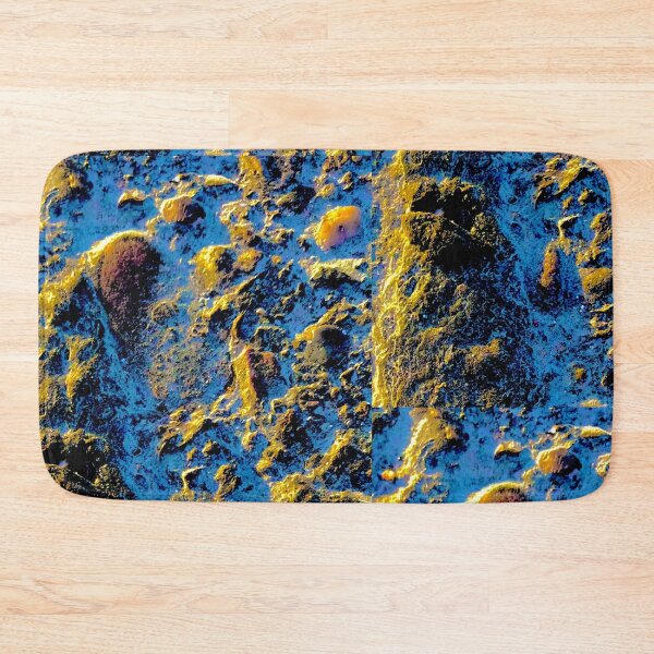 Item preview, Gold and Ice Blue Organic Neon Art designed and sold by meganlaub1.