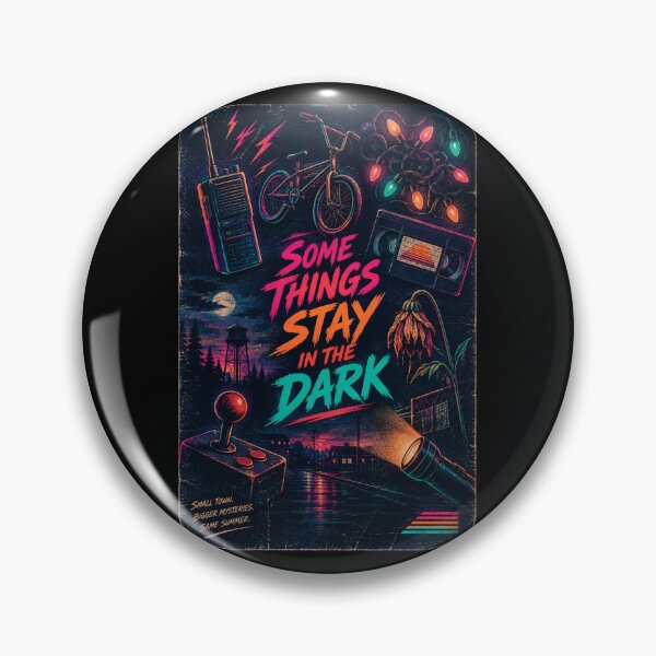 Item preview, 80s Small Town Mystery Doodle Collage — Retro Synthwave Fan Art designed and sold by Fanverse Merchandise.