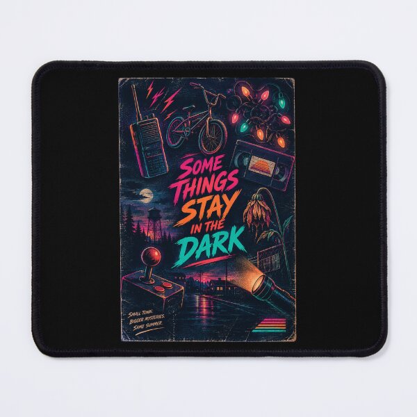 Item preview, 80s Small Town Mystery Doodle Collage — Retro Synthwave Fan Art designed and sold by Fanverse Merchandise.