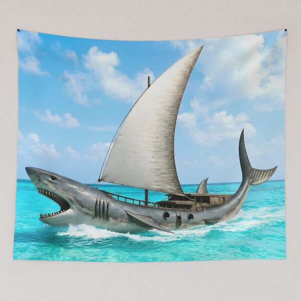 Item preview, Shark Ship (version 1) designed and sold by ales-panz.