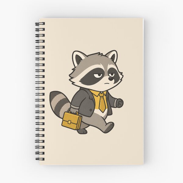 Item preview, Unbothered Raccoon Small Business Energy — Funny Vector Sticker Art designed and sold by Fanverse Merchandise.