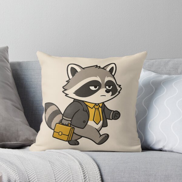 Item preview, Unbothered Raccoon Small Business Energy — Funny Vector Sticker Art designed and sold by Fanverse Merchandise.