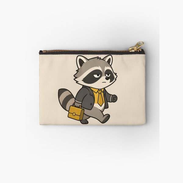 Item preview, Unbothered Raccoon Small Business Energy — Funny Vector Sticker Art designed and sold by Fanverse Merchandise.