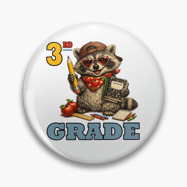 Item preview, Funny Third Grade Feral Raccoon Back to School designed and sold by SON SON.