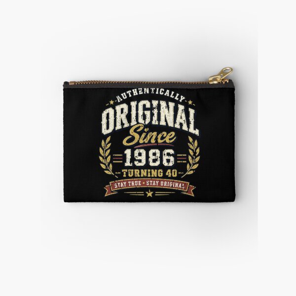 Aperçu de l'œuvre 40e anniversaire (1986), Modèle original de 1986, Cadeau d'anniversaire vintage, Pour un 40e anniversaire, Né(e) en 1986 créée et vendue par avinigav.