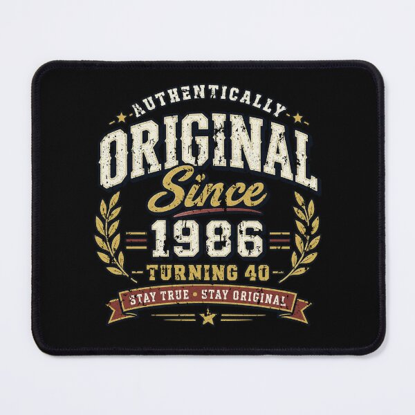 Item preview, 1986 40th Birthday, Original Since 1986, Vintage Birthday Gift, Turning 40, Born in 1986 designed and sold by avinigav.