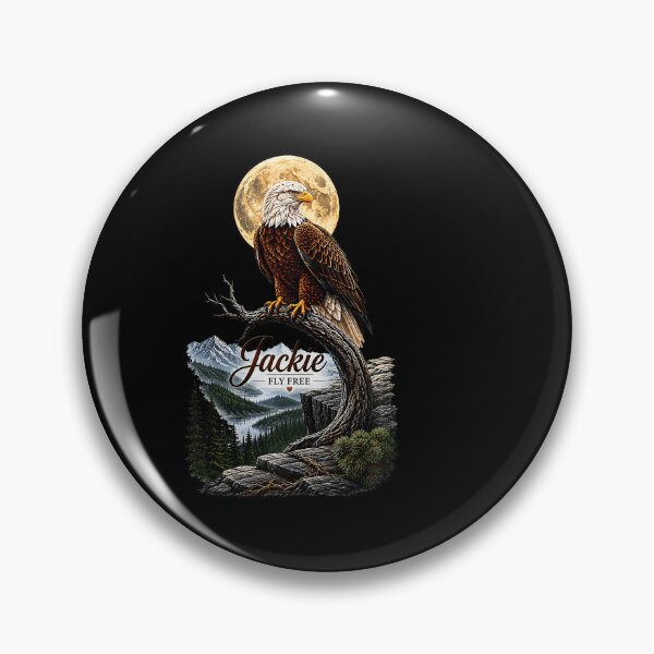Item preview, Fly Free Jackie Big Bear Bald Eagle Memorial Tribute designed and sold by MOHAMED AKKAR.