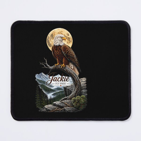 Item preview, Fly Free Jackie Big Bear Bald Eagle Memorial Tribute designed and sold by MOHAMED AKKAR.
