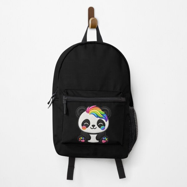 Item preview, Rainbow Panda Embroidery Patch Illustration designed and sold by ColorSplash123.