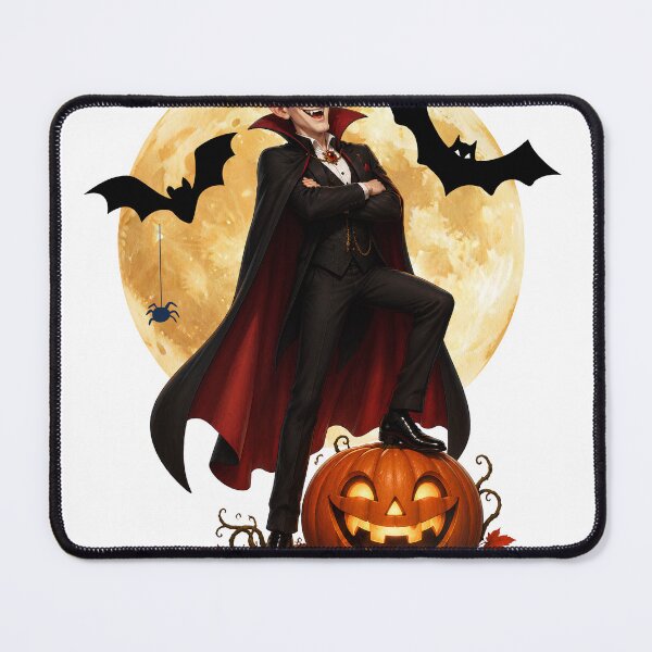 Item preview, Funny Vampire Halloween | Moonlight Pumpkin & Bats Design designed and sold by CalmMandala.
