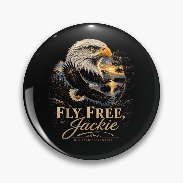Item preview, Fly Free Jackie Big Bear Bald Eagle Memorial Tribute designed and sold by DavidThe1.
