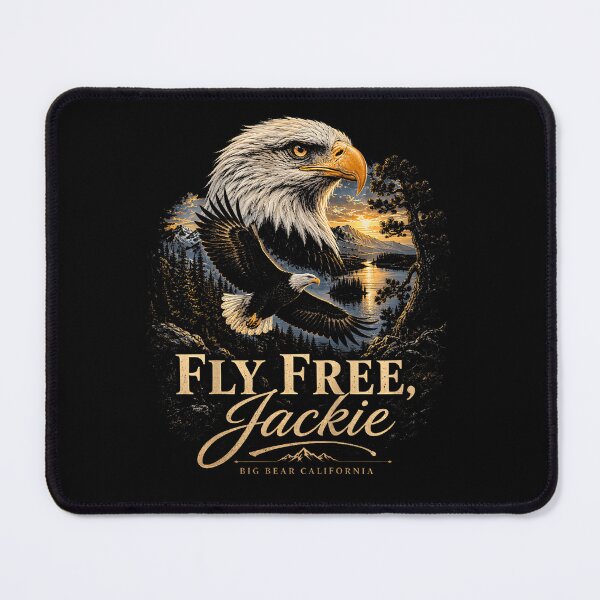 Item preview, Fly Free Jackie Big Bear Bald Eagle Memorial Tribute designed and sold by DavidThe1.