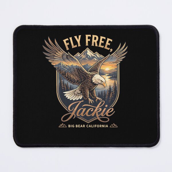 Item preview, Fly Free Jackie Big Bear Bald Eagle Memorial Tribute designed and sold by HaytamShop.