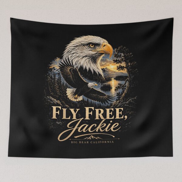 Item preview, Fly Free Jackie Big Bear Bald Eagle Memorial Tribute designed and sold by DavidThe1.