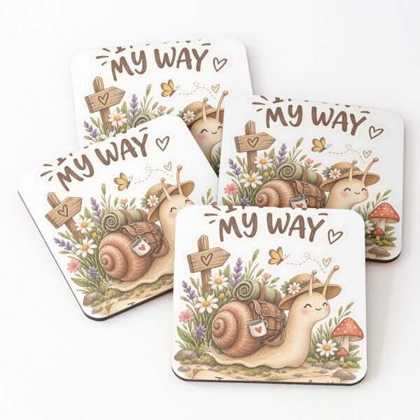 Item preview, I'm On My Way (Just... Very Slowly) | Cute Cottagecore Snail Watercolor Sticker designed and sold by DreamyBrushArt.