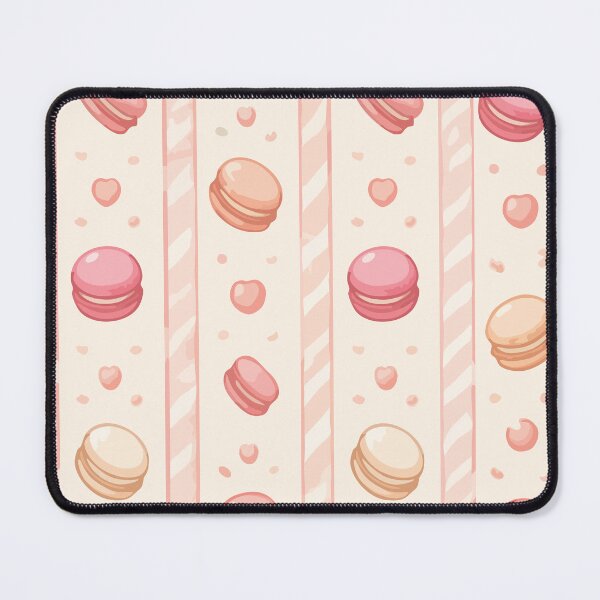 Item preview, Pastel Pink Macaron & Stripe Seamless Pattern designed and sold by CrazySweets.