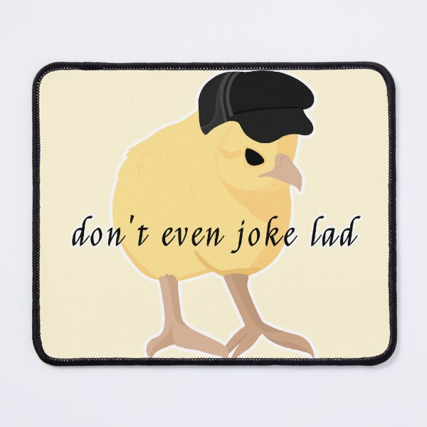 Item preview, Don't Even Joke Lad Chick Meme (Color & Text) designed and sold by ClumsyPillbug.