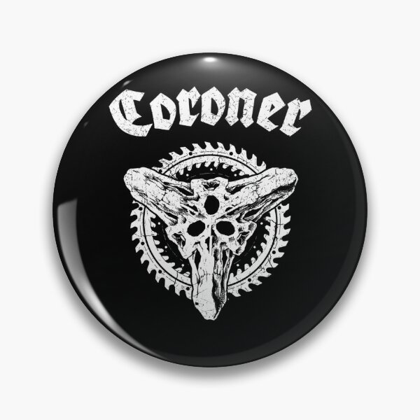 Item preview, Skeleton Skull Saw Blade Circular Badge designed and sold by AntonioConn.
